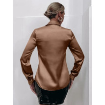 Hnedá saténová blúzka-279738-07