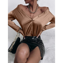 Hnedá saténová blúzka-279738-07