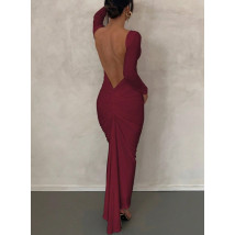 Bordové elegantné šaty-314332-014