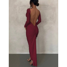 Bordové elegantné šaty-314332-014