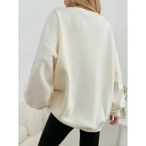 Biela oversize mikina LA-314718-02