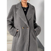 Dlhý prechodný kabát sivý-294344-03