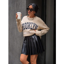 Oversize mikina s nápisom BROOKLYN-314657-04