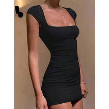 Čierne mini šaty-307082-08