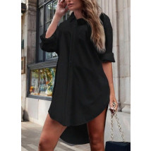 Čierne košeľové šaty-302051-01