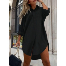 Čierne košeľové šaty-302051-01