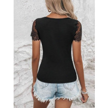 Čierny top s čipkou-302055-01