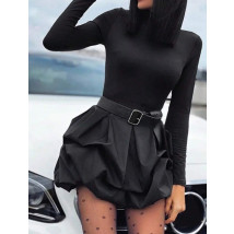 Čierne šaty PUFFY-308929-06
