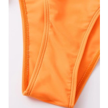 Neónovo-oranžové dvojdielne plavky-282791-011