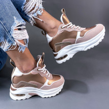 Champagne tenisky na platforme-260868-05