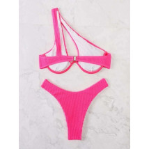 Neónovo-ružové dvojdielne plavky-282927-07