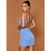 Modré mini šaty s retiazkovými ramienkami-269416-08