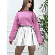 Biela PUFFY sukňa-316349-03