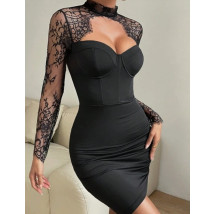 Čierne šaty s čipkou-297336-03