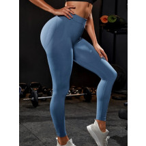 Modré PUSH-UP legíny s vysokým pásom-298528-01