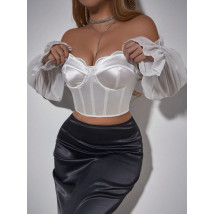 Biely saténový korzet-326652-07