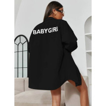 Čierna predĺžená oversize košeľa-279791-01