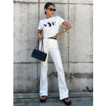 Biele krátke tričko NYC-285364-05