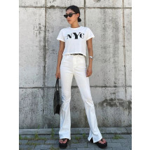 Biele krátke tričko NYC-285364-05