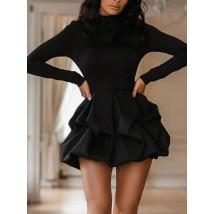 Čierne šaty PUFFY-308929-06