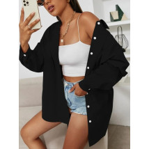 Čierna predĺžená oversize košeľa-279791-01
