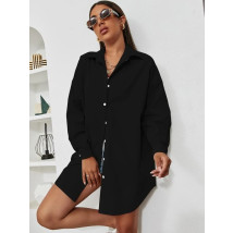Čierna predĺžená oversize košeľa-279791-01