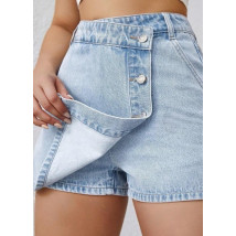 Modré rifľové kraťasy-302069-01