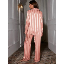 Ružové saténové pyžamo-281352-021