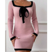 Ružové upletové šaty-297407-03