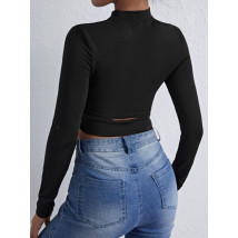 Čierny top s dlhým rukávom-308417-02