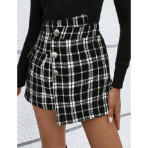 Čierne karované kraťasy-297582-03