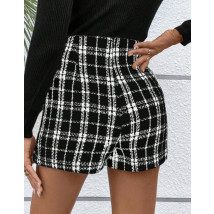 Čierne karované kraťasy-297582-03