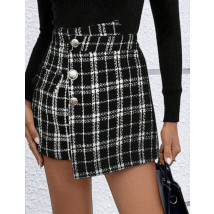 Čierne karované kraťasy-297582-03