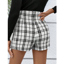 Biele karované kraťasy-297589-03