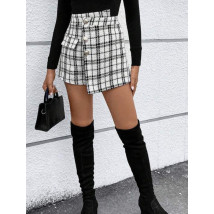 Biele karované kraťasy-297589-03