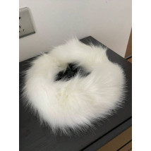 Biela kožušinová čelenka-297539-01