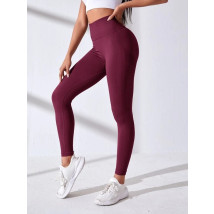 Bordové push-up legíny s vysokým pasom-281594-031