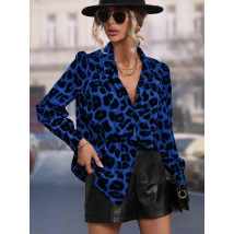 Modrá leopardia blúzka-279751-015