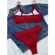 Červené dvojdielne plavky-325403-06