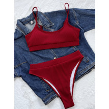 Červené dvojdielne plavky-325403-06