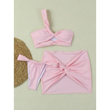 Ružový trojdielny plavkový komplet-325409-010