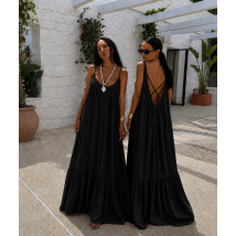 Čierne BOHO šaty-328166-01
