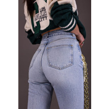 Rovné štýlové rifle s vysokým pásom-265531-06