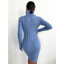 Modré svetrové šaty-275605-012