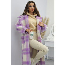 Fialový dlhý kabát-228733-07