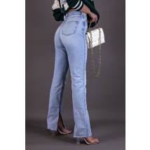 Rovné štýlové rifle s vysokým pásom-265531-06