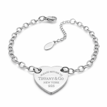 Dámsky oceľový náramok s príveskom TIFF-316271-07