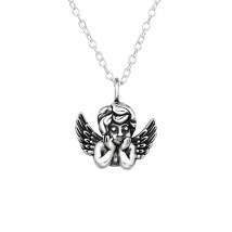 Strieborný náhrdelník anjel-211869-01