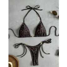 Hnedé dvojdielne plavky-327087-02