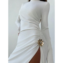 Biele elegantné šaty CHIC-314892-03